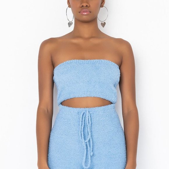 Stasia Teddy: Powder Blue Tube Top Medium - Picture 4 of 5